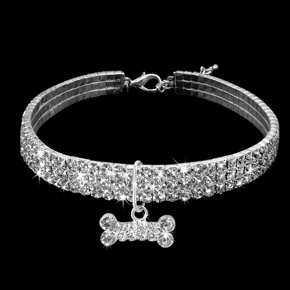 Crystal dog cat collar dazzling diamonds all sizes - Picture 2 of 8